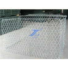 2X1X1m Hot DIP Galvanized Zinc Hexagonal Wire Mesh Gabion Wall